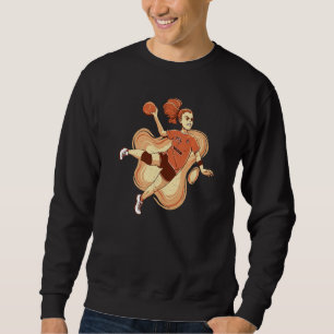 Handballspielerin Handball Ball Outfit Handball Mä Sweatshirt