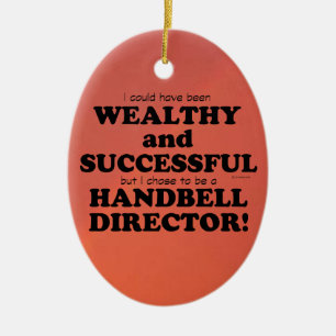 Handbell Director Wohlhabende und erfolgreiche Ker Keramik Ornament