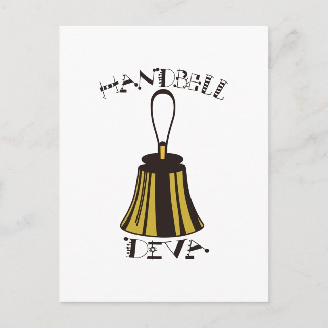Handbell Diva Postkarte (Vorderseite)