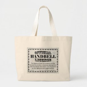 Handbell-Lizenz Jumbo Stoffbeutel