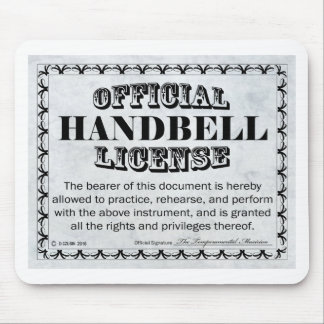 Handbell-Lizenz Mousepad