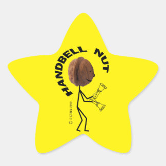 Handbell Nut Star Sticker