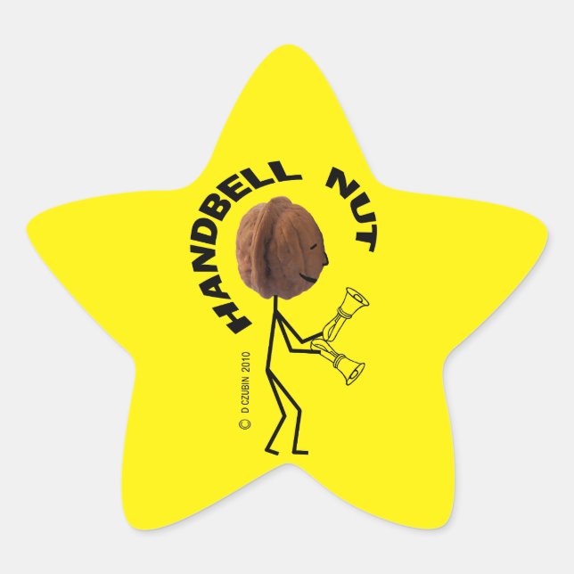 Handbell Nut Star Sticker (Vorderseite)