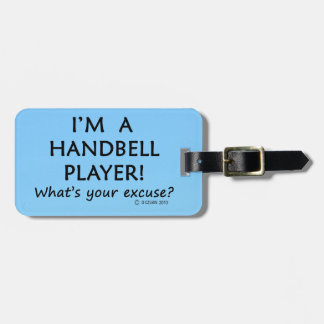 Handbell Player Entschuldigung Gepäckmarke Gepäckanhänger