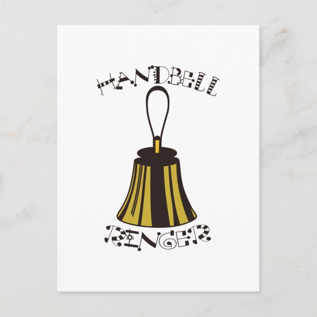 Handbell Ringer Postkarte (Vorderseite)