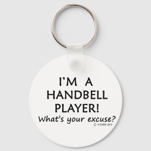 Handbell-Spieler-Entschuldigung Schlüsselanhänger