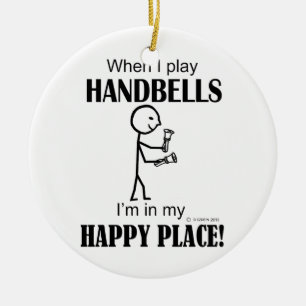Handbells-glücklicher Platz Keramikornament