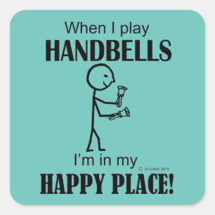 Handbells Happy Place Aufkleber