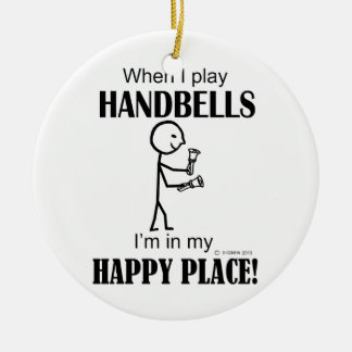 Handbells Happy Place Keramikornament