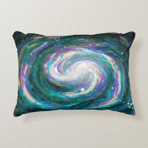 Handbemalte Galaxie Zierkissen