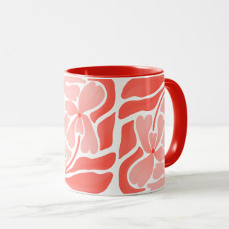Handbemalte Tangerine-Tasse mit Artisan-Design Tasse