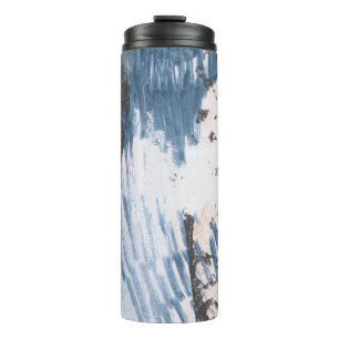 Handbemaltes Design. Einzigartiger künstlerischer Thermosbecher