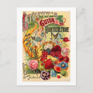 Handbuch für den Gartenbau der Vintagen Lovetts Postkarte