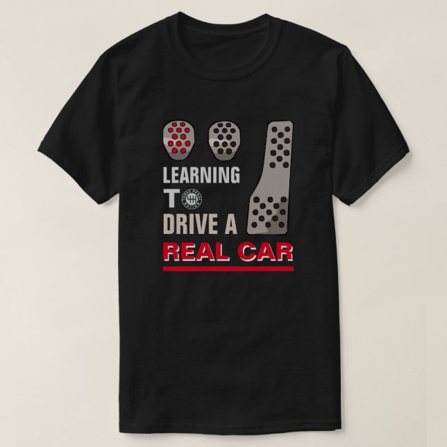 HANDBUCH MIT REALAUTOS T - Shirt (Design vorne)