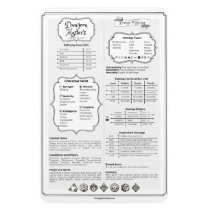Handbuch zum Dnd 5e Dungeon Master Magnet