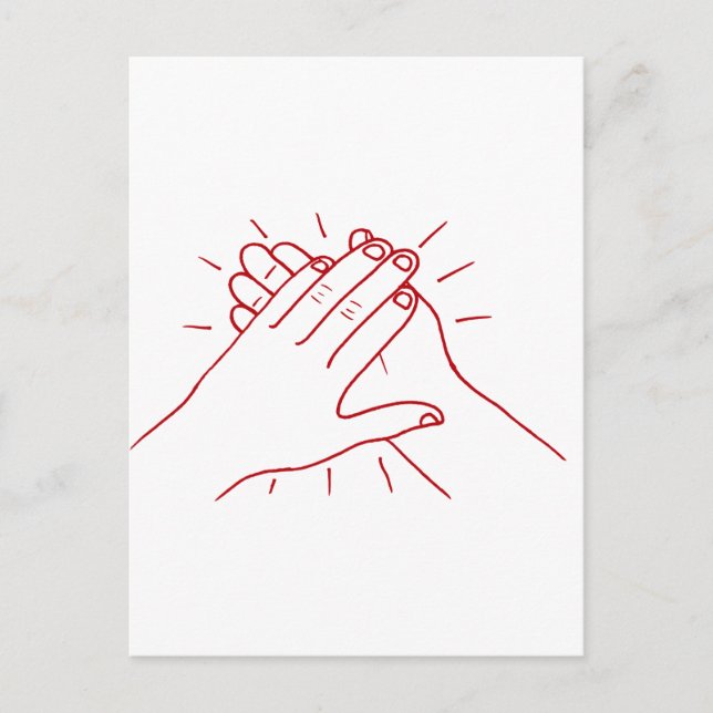 Händchen Postkarte (Vorderseite)