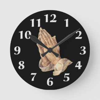 Händchen-Uhr Runde Wanduhr