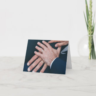 Händchenhochzeit - besondere Anfrage Karte