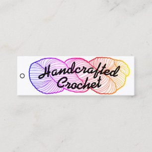 Handcrafted Häkelarbeit-Effektenhändler-Umbauten Mini Visitenkarte