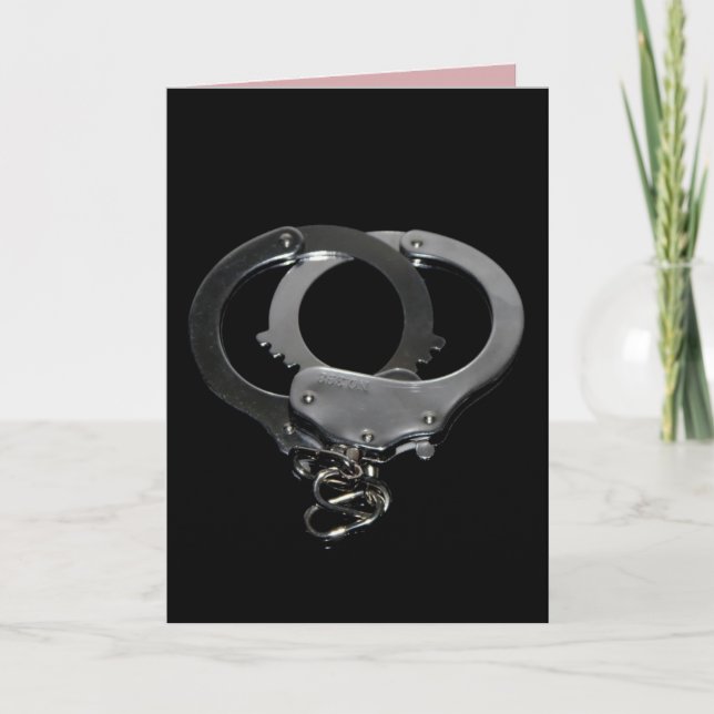 HANDCUFFS KINKY Ehefrau Ehemann LIEBE KARTEN (Vorderseite)