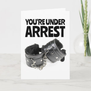 HANDCUFFS KINKY ROMANTISCH FÜR DIE EHEFRAU GREETKA KARTE