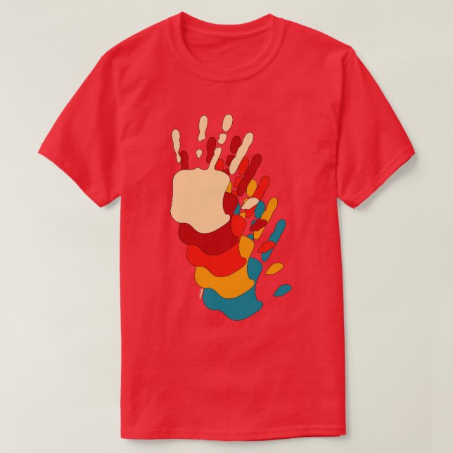 Handdruck T-Shirt (Design vorne)