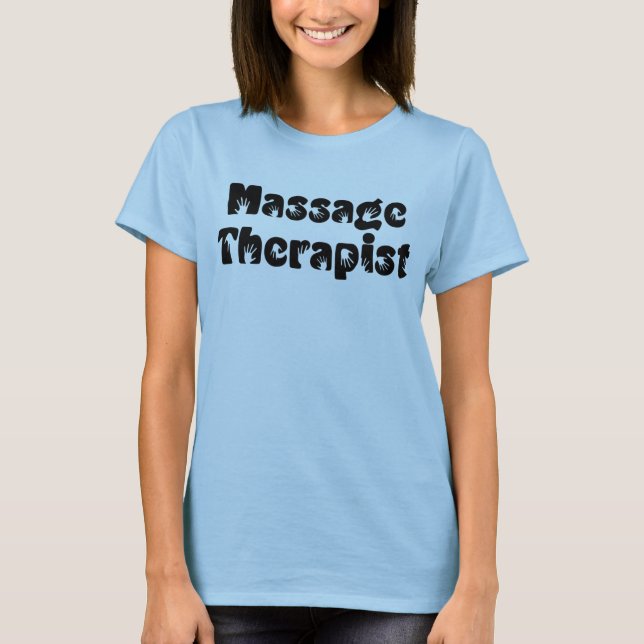 Handdrucke des Massagetherapeuten T-Shirt (Vorderseite)
