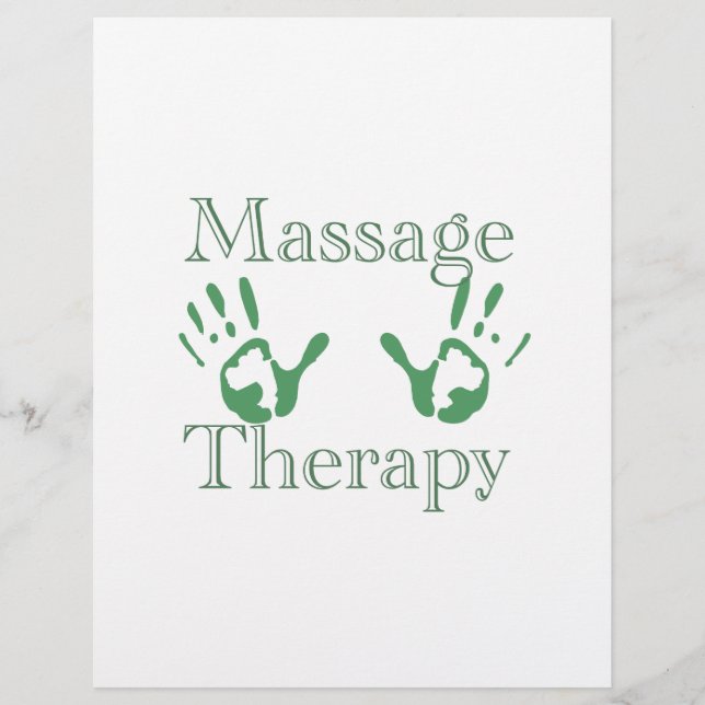 Handdrucke für die Massagetherapie (Vorderseite)