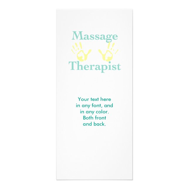 Handdrucke von Massagetherapeuten Werbekarte (Vorne)