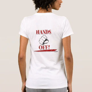 HÄNDE AB! Rot - Rückseite T-Shirt