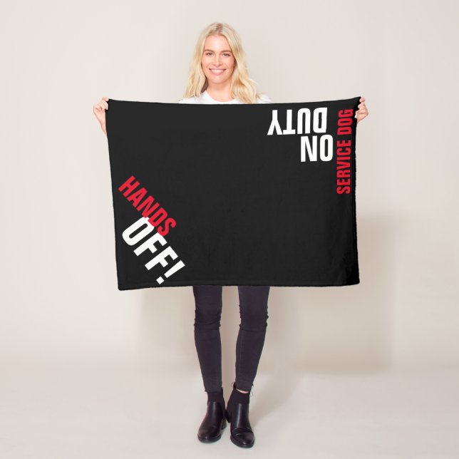 HÄNDE AB! Service Hund "Place" Blanket (schwarz) Fleecedecke (Beispiel)