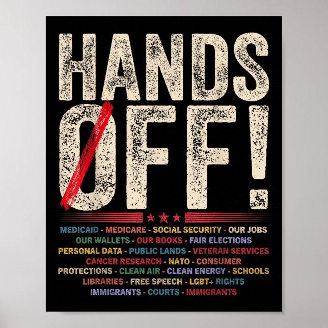 Hände aus dem Protest - beispiellose Aktionen Poster (Vorne)