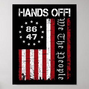 Hände aus Protest 86 47 8647 Protest Rettete Demok Poster