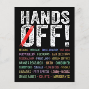 Hände aus Protest Flyer
