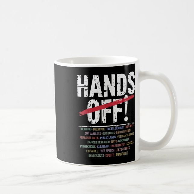 Hände aus Protest Kaffeetasse (Rechts)
