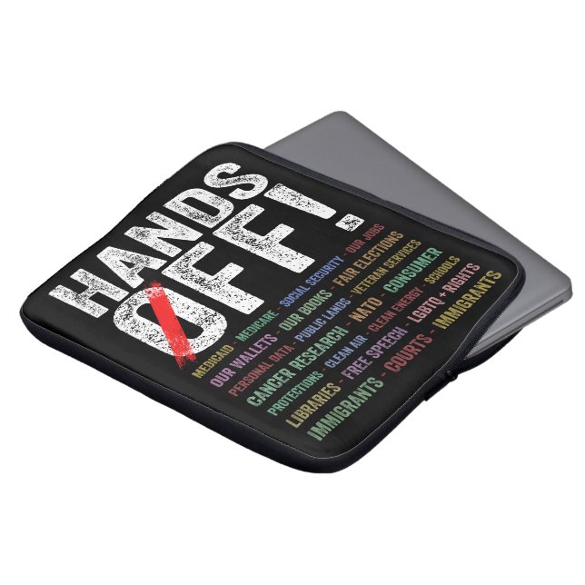 Hände aus Protest Laptopschutzhülle (Vorne Oben)