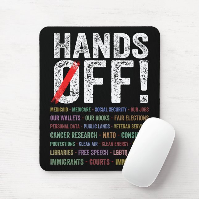 Hände aus Protest Mousepad (Mit Mouse)