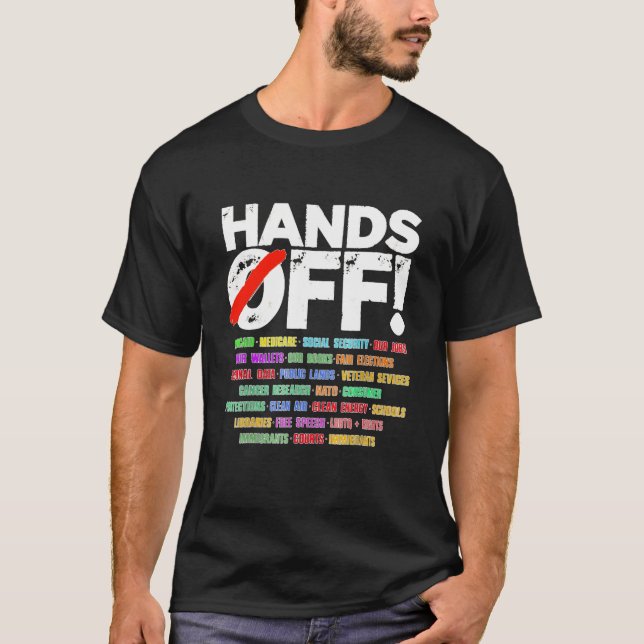 Hände aus Protest T-Shirt (Vorderseite)