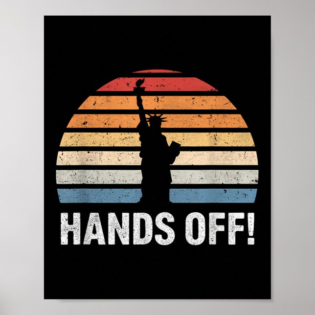 Hände aus Proteststata der Freiheit gegen Poster (Vorne)