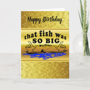 Hände auseinander zeigen einen Fisch und ein Boot  Karte