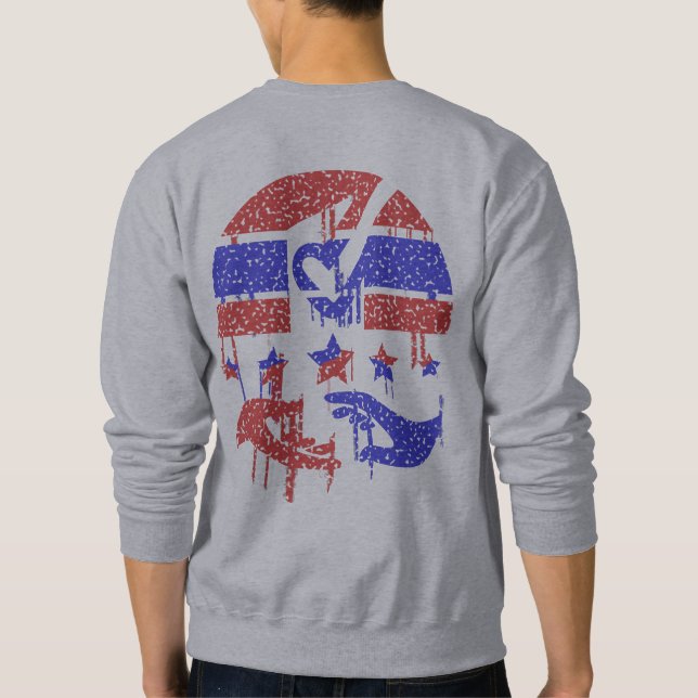 Hände der Einheit Sweatshirt (Rückseite)