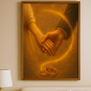 Hände der Ewigkeit – Himmlische Hochzeitskunst Poster