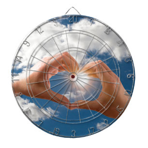 Hände der Liebe Dartscheibe