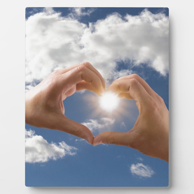 Hände der Liebe Fotoplatte (Vorderseite)