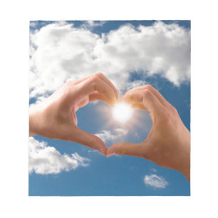 Hände der Liebe Notizblock