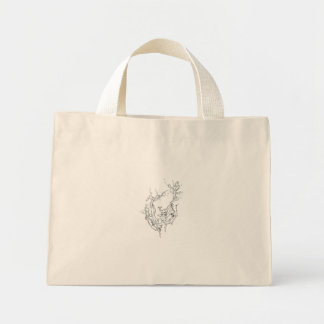 Hände der Natur, Originalkunst von Intrigma Mini Stoffbeutel