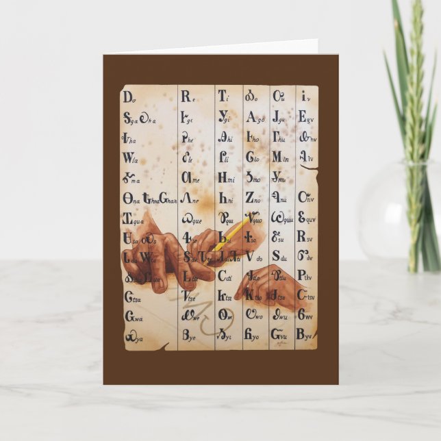 Hände der Sprache Karte (Vorderseite)