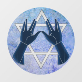 Hände des Kohanim Fensteraufkleber