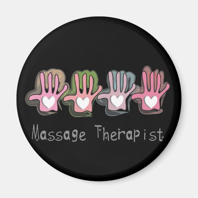 "Hände" des Massagetherapeuten Designgeschenke Magnet (Vorne)