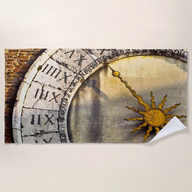 HÄNDE DES TIME-Badetuch-Set Strandtuch (Vorderseite)